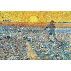 Grafika Kids (00004) - Vincent van Gogh: "The Sower, 1888" - 12 brikker puslespil
