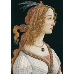 Grafika Kids (00695) - Sandro Botticelli: "Portrait of a young Woman, 1494" - 100 brikker puslespil