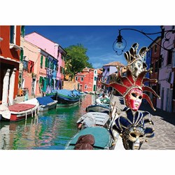 D-Toys (62154-EC10) - "Burano, Italien" - 1000 brikker puslespil