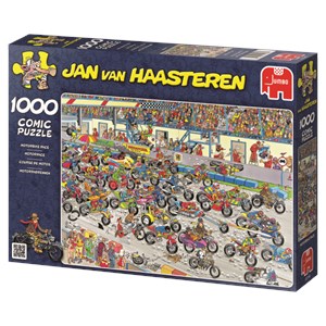 Jumbo (02046) - Jan van Haasteren: "Motorbike Race" - 1000 brikker puslespil