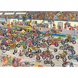 Jumbo (02046) - Jan van Haasteren: "Motorbike Race" - 1000 brikker puslespil