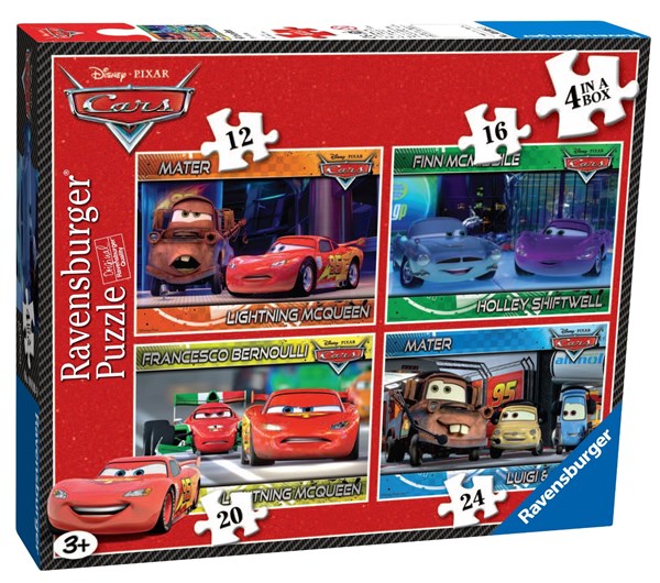 Ravensburger (07259) - "Cars" - 12 16 20 24 brikker puslespil