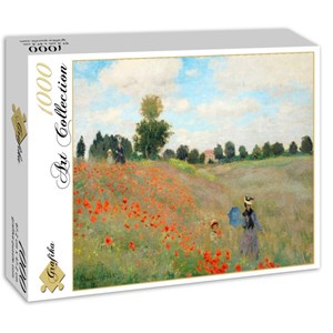 Grafika (00057) - Claude Monet: "Poppy Field" - 1000 brikker puslespil