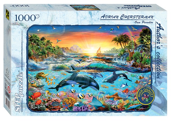 Step Puzzle (79529) - "Orca Paradise" - 1000 brikker puslespil