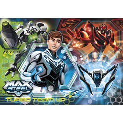 Clementoni (30442) - "Turbo Team-up Max Steel" - 500 brikker puslespil