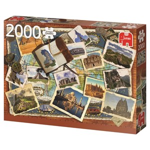 Jumbo (18588) - "Wonders of the World" - 2000 brikker puslespil