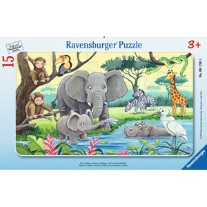 Ravensburger (06136) - "Animals of Africa" - 15 brikker puslespil