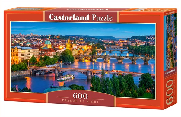 Castorland (B-060061) - "Prague at Night" - 600 brikker puslespil