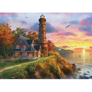 Eurographics (6000-0965) - Dominic Davison: "The Old Lighthouse" - 1000 brikker puslespil