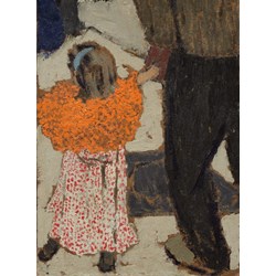 Grafika (01809) - Edouard Vuillard: "Child Wearing a Red Scarf, 1891" - 2000 brikker puslespil