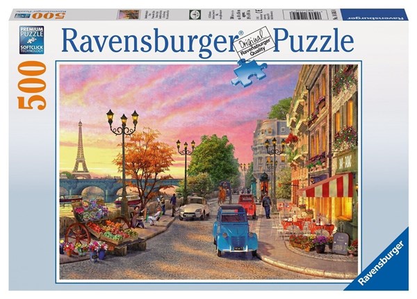 Ravensburger (14505) - Dominic Davison: "Evening in Paris" - 500 brikker puslespil