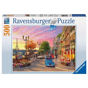 Ravensburger (14505) - Dominic Davison: "Evening in Paris" - 500 brikker puslespil