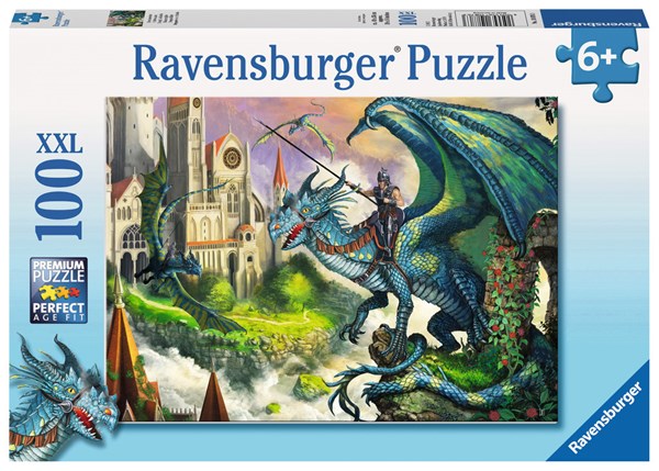Ravensburger (10876) - "Dragon Rider" - 100 brikker puslespil
