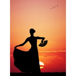Grafika (01202) - "Flamenco at Sunset" - 2000 brikker puslespil