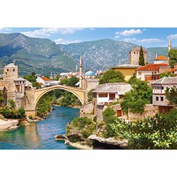 Castorland (C-102495) - "Mostar, Bosnia-Herzegovina" - 1000 brikker puslespil