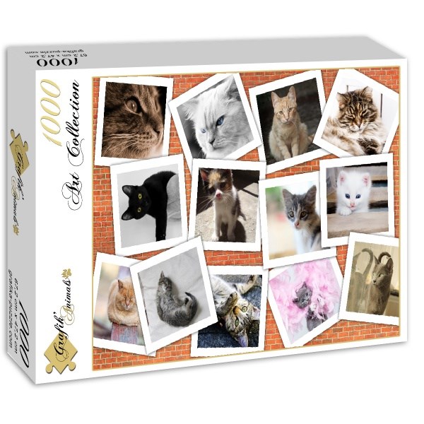 Grafika (02213) - "Cats" - 1000 brikker puslespil