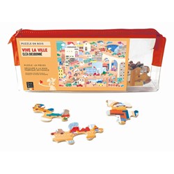 Puzzle Michele Wilson (W442-24) - Lucie Georger: "Vive la Ville" - 24 brikker puslespil