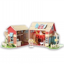 Cubic Fun (P615H) - "Sweet Villa" - 84 brikker puslespil