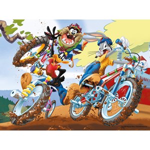 Trefl (18169) - "Looney Tunes, Bike race" - 30 brikker puslespil