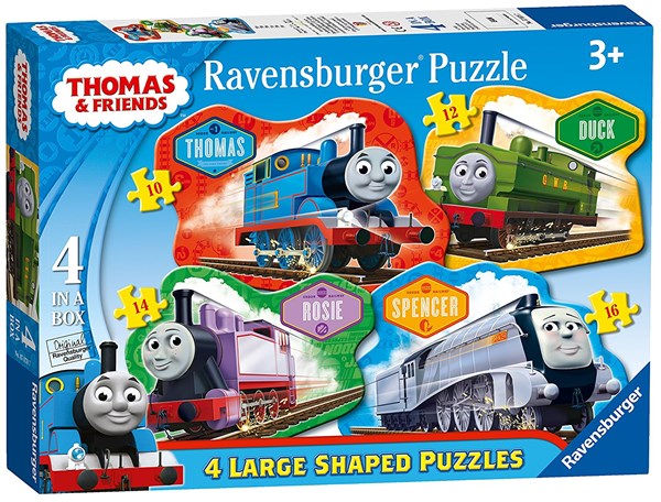 Ravensburger (07078) - "Thomas & Friends" - 10 12 14 16 brikker puslespil