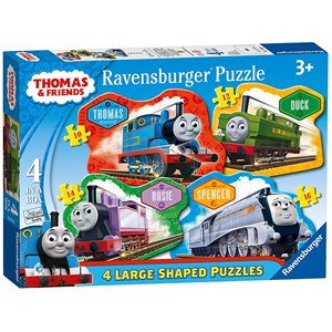 Ravensburger (07078) - "Thomas & Friends" - 10 12 14 16 brikker puslespil