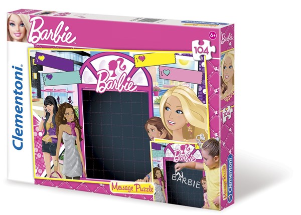 Clementoni (20231) - "Message-Puzzle Barbie" - 104 brikker puslespil