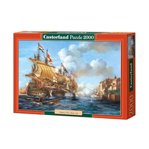 Castorland (C-200245) - "Battle of Porto Bello, 1739" - 2000 brikker puslespil
