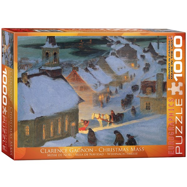 Eurographics (6000-7184) - "Clarence Gagnon, Christmas Mass" - 1000 brikker puslespil