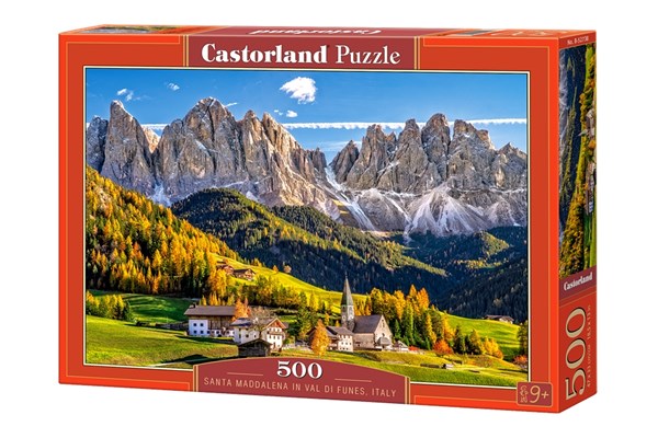 Castorland (B-52738) - "Santa Maddalena in Val di Funes, Italy" - 500 brikker puslespil