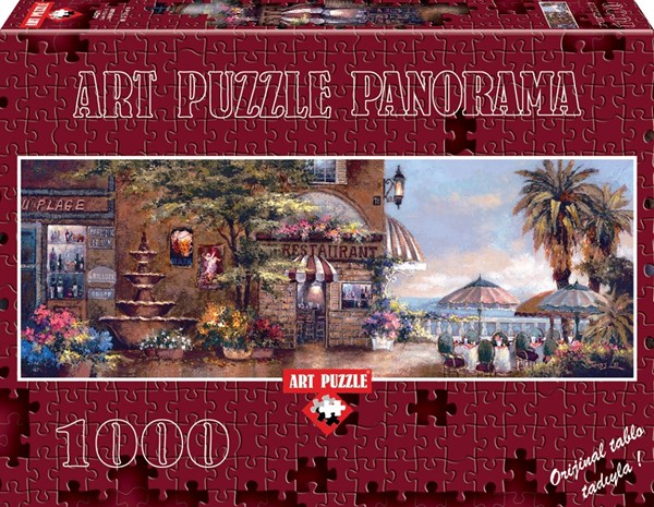Art Puzzle (4421) - James Lee: "Cafe Walk II" - 1000 brikker puslespil