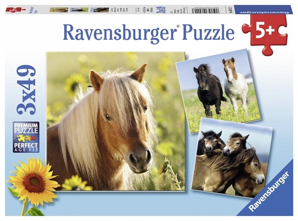 Ravensburger (08011) - "Heste" - 49 brikker puslespil