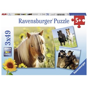Ravensburger (08011) - "Heste" - 49 brikker puslespil