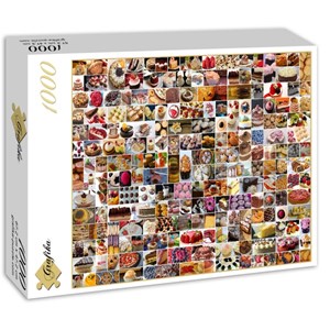Grafika (02206) - "Collage, Cakes" - 1000 brikker puslespil