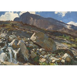 Grafika (02076) - John Singer Sargent: "Simplon Pass, 1911" - 1000 brikker puslespil