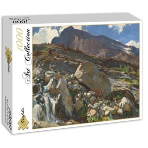 Grafika (02076) - John Singer Sargent: "Simplon Pass, 1911" - 1000 brikker puslespil