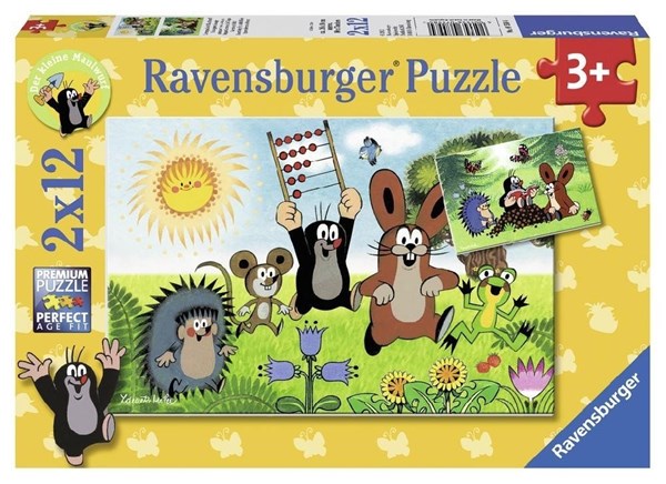 Ravensburger (07558) - "Learning with The Mole" - 12 brikker puslespil