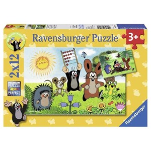 Ravensburger (07558) - "Learning with The Mole" - 12 brikker puslespil