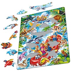 Larsen (US38) - "Rafting in Amazonas" - 35 brikker puslespil