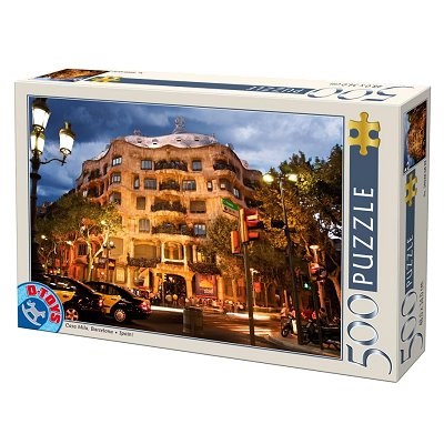 D-Toys (50328-AB32) - "Casa Mila, Barcelona, Spain" - 500 brikker puslespil