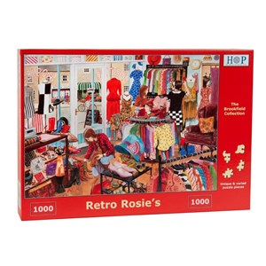 The House of Puzzles (3671) - "Retro Rosie's" - 1000 brikker puslespil