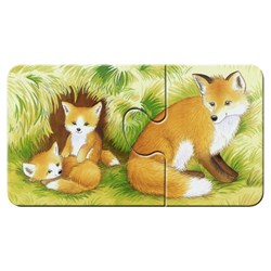 Ravensburger (07365) - "Cute Forest Animals" - 2 brikker puslespil