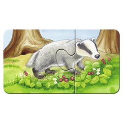 Ravensburger (07365) - "Cute Forest Animals" - 2 brikker puslespil