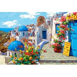 Castorland (C-200603) - "Spring in Santorini" - 2000 brikker puslespil
