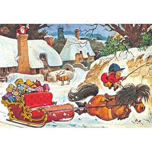 Gibsons (G3090) - Norman Thelwell: "A Thelwell Christmas" - 500 brikker puslespil