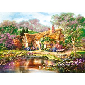 Castorland (C-300365) - "Twilight at Woodgreen Pond" - 3000 brikker puslespil