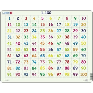 Larsen (AR10) - "Math 100" - 100 brikker puslespil