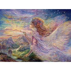 Grafika (00897) - Josephine Wall: "Aurora Painting the Dawn" - 2000 brikker puslespil