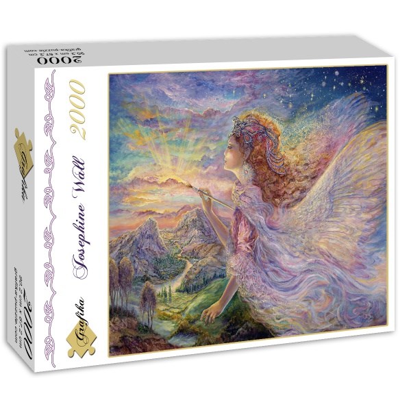 Grafika (00897) - Josephine Wall: "Aurora Painting the Dawn" - 2000 brikker puslespil