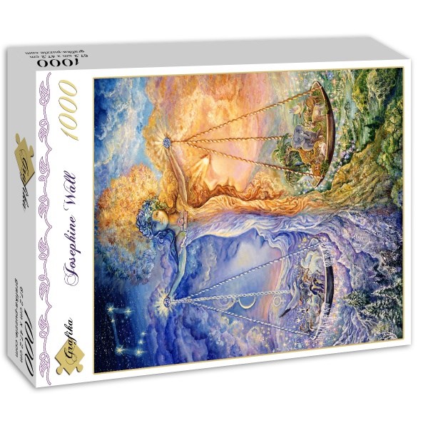 Grafika (00823) - Josephine Wall: "Zodiac Sign, Libra" - 1000 brikker puslespil