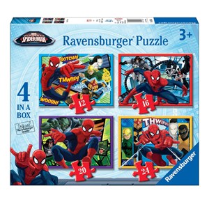 Ravensburger (07363) - "Spiderman" - 12 16 20 24 brikker puslespil
